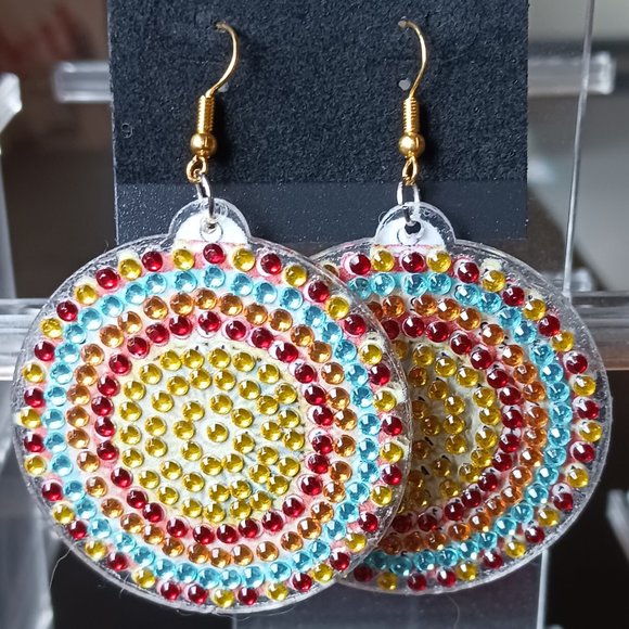 Handcrafted earrings circlique - Picture 1 of 2